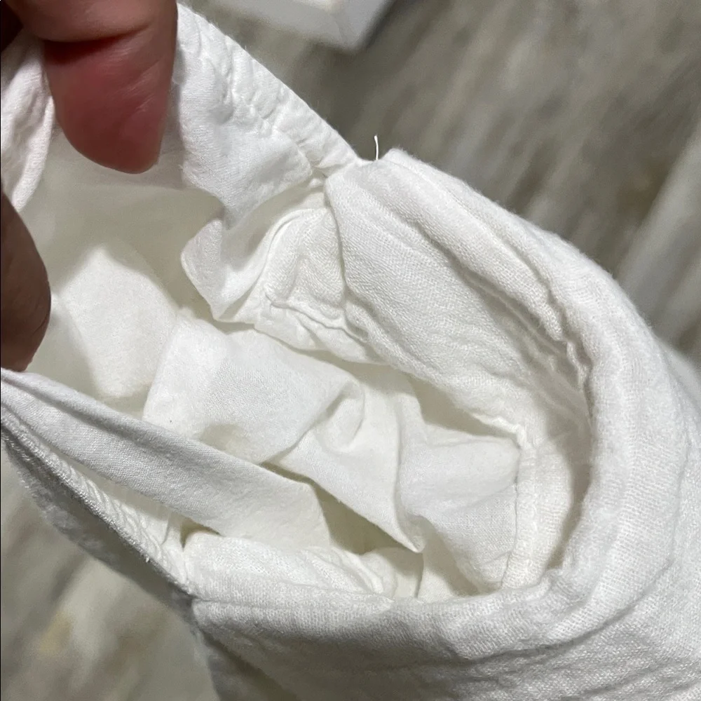 Old Navy dress sun white XL tall White Sleeveless Dress‎ with Ruffle Hem